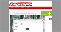 Desktop Screenshot of duplicatefilesdeleter.com